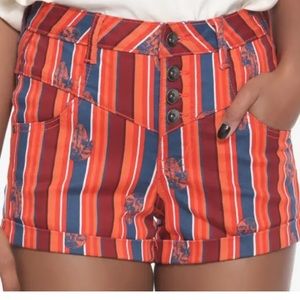 Star Wars Her Universe canvas high waisted shorts size 9 waist 28 inches R2-D2